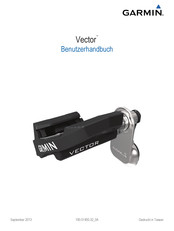 Garmin Vector Benutzerhandbuch