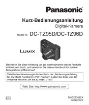 Panasonic Lumix DC-TZ95D Kurzbedienungsanleitung