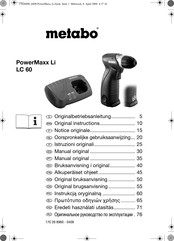 Metabo PowerMaxx Li LC 60 Originalbetriebsanleitung