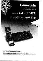 Panasonic KX-T9251SL Bedienungsanleitung