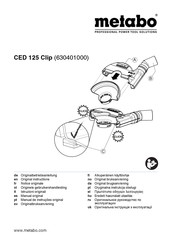 Metabo CED 125 Clip Originalbetriebsanleitung