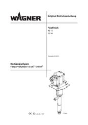 WAGNER FineFinish 40-15 Originalbetriebsanleitung