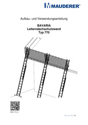 Mauderer BAVARIA 770 Aufbau- Und Verwendungsanleitung