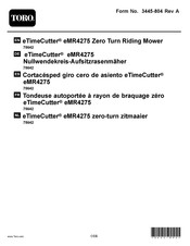Toro eTimecutter eMR4275 Bedienerhandbuch