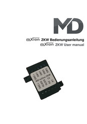 MD mXion ZKW Bedienungsanleitung