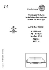 IFM Electronic AC2704 Montageanleitung