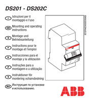 ABB DS201 M Montageanleitung Und Betriebsanleitung