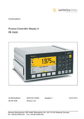 Sartorius PR 5500 Gerätehandbuch