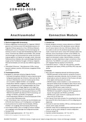 Sick CDM420-0006 Betriebsanleitung