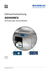 Bandelin Sonorex EW 1001 Gebrauchsanweisung