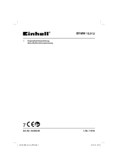 EINHELL BT-MW 12,0 Li Originalbetriebsanleitung