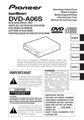 Pioneer LaserMemory DVD-A06S Bedienungsanleitung