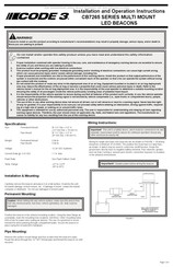 Code 3 CB7265 Serie Installations- Und Bedienungsanleitung