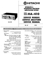 Hitachi HA-410 Serviceanleitung