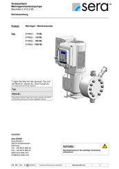 Sera C 410.2 - 70 ML Betriebsanleitung