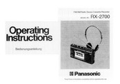 Panasonic RX-2700 Bedienungsanleitung