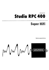 Grundig Studio RPC 400 Bedienungsanleitung