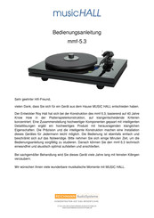 MUSIC HALL mmf-5.3 Bedienungsanleitung