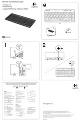 Logitech K360 Kurzanleitung