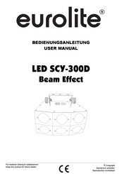 EuroLite LED SCY-300D Strahleneffekt Bedienungsanleitung