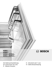 Bosch KFR21 Serie Gebrauchsanleitung