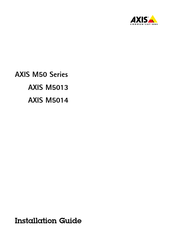 Axis Communications M5014 Installationsanleitung