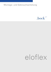 .bock eloflex Montage- Und Gebrauchsanleitung