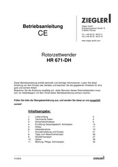 Ziegler HR 671-DH Betriebsanleitung
