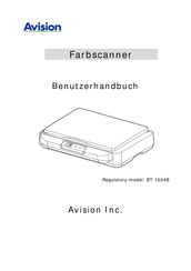 Avision BT-1604B Benutzerhandbuch
