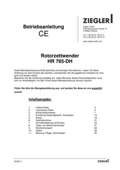 Ziegler HR 785-DH Betriebsanleitung