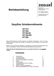Ziegler EasyDisc HT 214 Betriebsanleitung