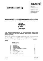 Ziegler PowerDisc PD 855-IC Betriebsanleitung