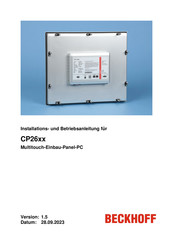 Beckhoff CP2624-0000 Installation Und Betriebsanleitung