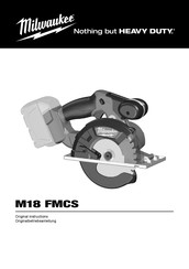 Milwaukee M18 FMCS Originalbetriebsanleitung