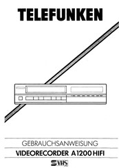 Telefunken A1200 HIFI Gebrauchsanweisung