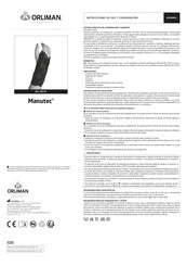 orliman Manutec MF-61 Montageanweisung + Gebrauchs- Und Pflegeanleitung