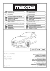 Mazda C852-V7-290 Einbauanleitung