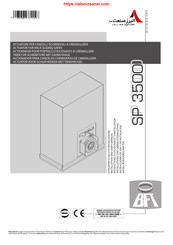 BFT SP 3500 Installations- Und Gebrauchsanleitung