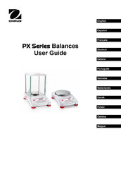 OHAUS PX Serie Bedienungsanleitung