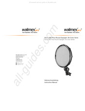 Walimex Pro Niova 800 Plus Round Daylight/Bi Color Serie Gebrauchsanleitung