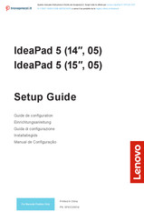 Lenovo IdeaPad 5 15ITL05 Einrichtungsanleitung