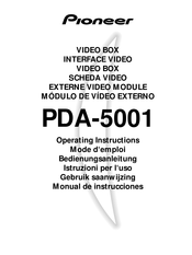 Pioneer PDA-5001 Bedienungsanleitung