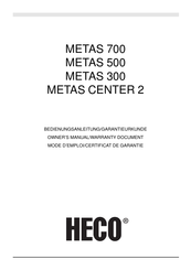 Heco METAS CENTER 2 Bedienungsanleitung