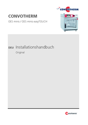 Convotherm OES minis easyTOUCH Installationshandbuch