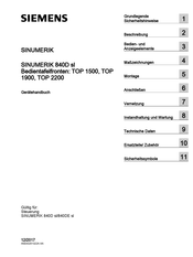 Siemens SINUMERIK TOP 1900 Gerätehandbuch