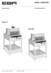 Krug+Priester EBA 4815 Betriebsanleitung