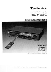 Technics SL-P520 Bedienungsanleitung