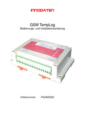 INNODATEN GSM TempLog Bedienungs- Und Installationsanleitung