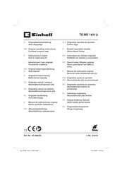 EINHELL TE-MS 18/8 Li Originalbetriebsanleitung