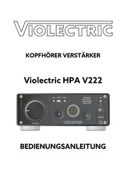 Violectric HPA V222 Bedienungsanleitung